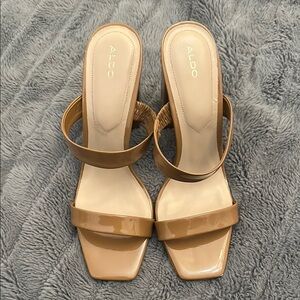 ALDO Women's Tan Heeled Sandals